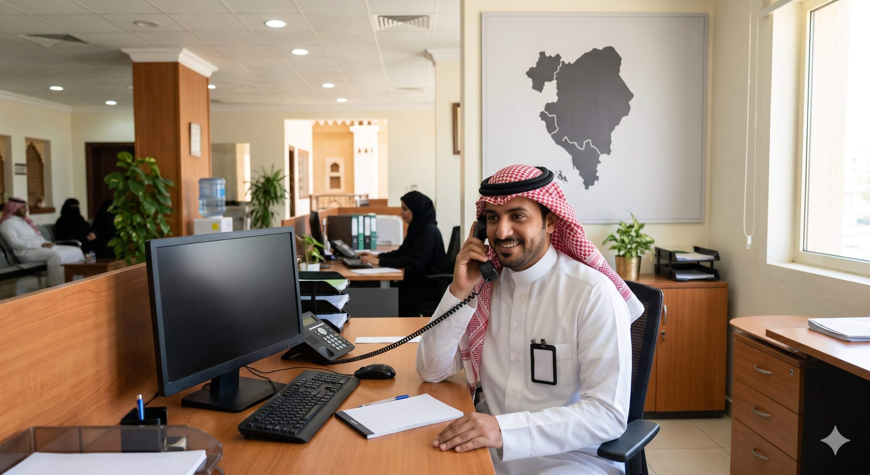 مكتب استقبال خدمة HVAC التجارية في المملكة العربية السعودية